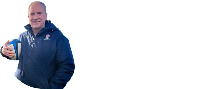 Man holding rugby ball