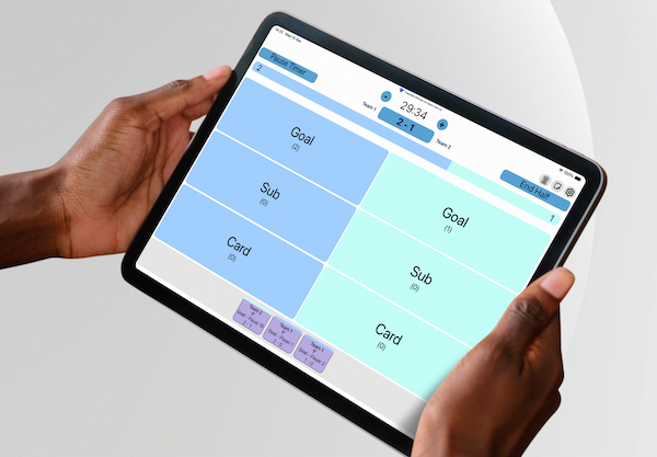 RunSports Game Assist app on a IPad
