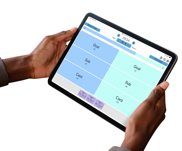 RunSports Game Assist app on a IPad