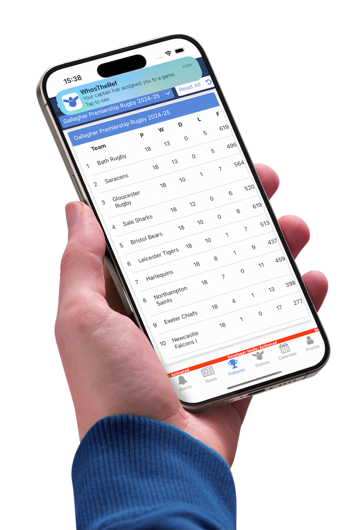 RunSports app on a IPhone