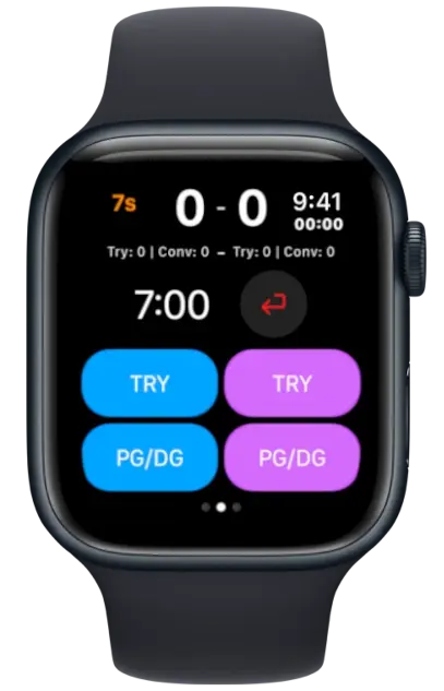 RunSports Watch app on the Apple watch